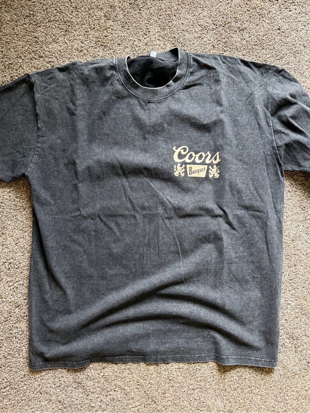Amazon Coors Banquet Graphic Tee in Black with Cream Logo